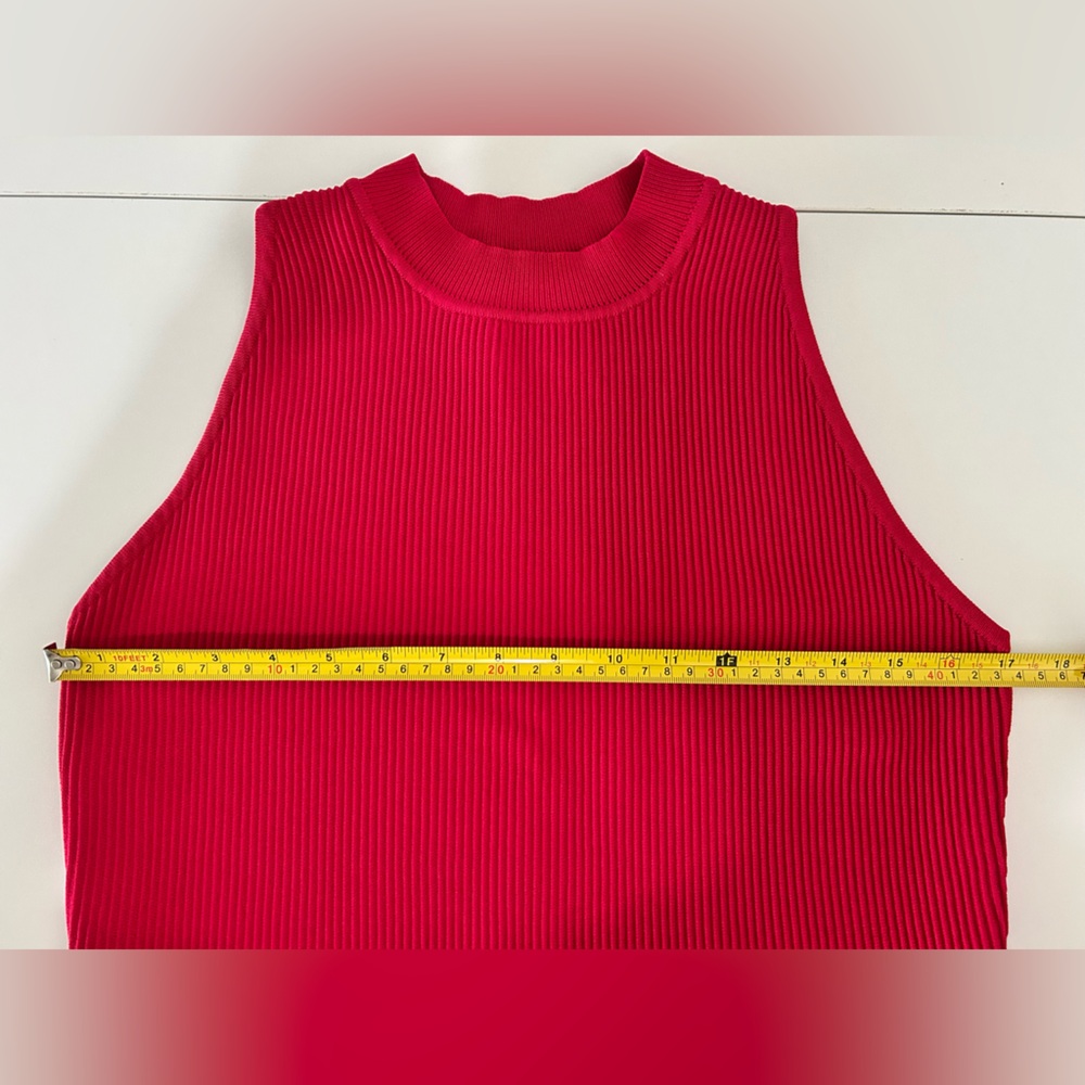 Pink Ribbed Tank - Picture 3 of 4